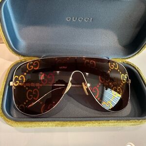 Gucci Multicolor GG Aviator Sunglasses